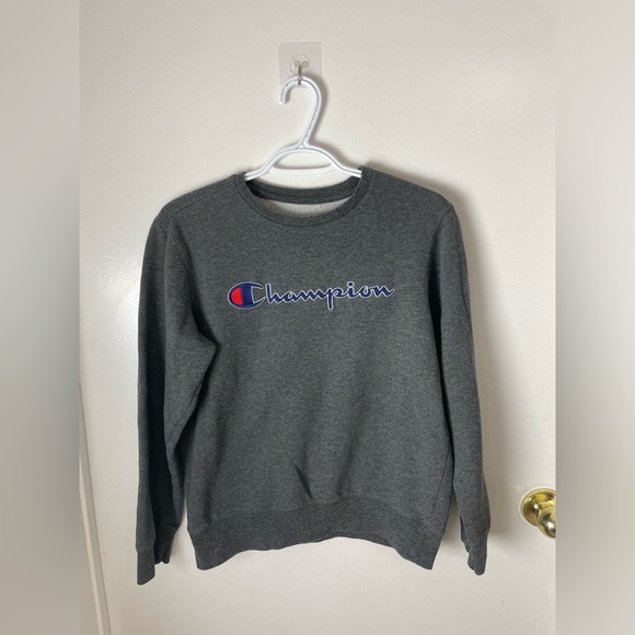 CHAMPION Sports Grey Sweatshirt Boys L - Picture 2 of 11